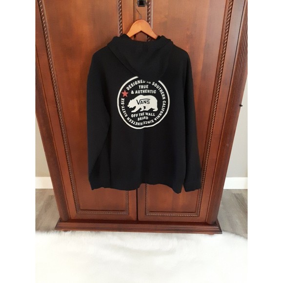 Vans Other - Vans Off the Wall Lightweight Hoodie Men's XXL Authentic Round Logo w/Bear...